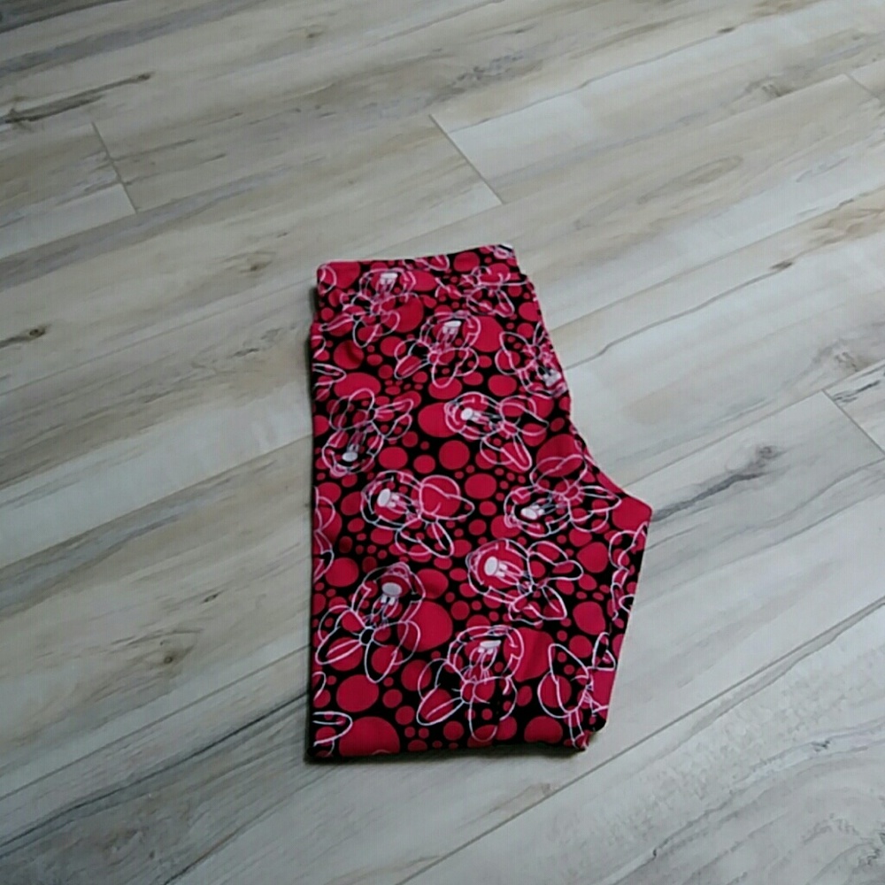 LuLaRoe Disney TC Leggings with Minnie Mouse